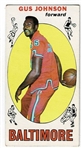 1969 Topps Basketball #12 Gus Johnson - Baltimore Bullets RC